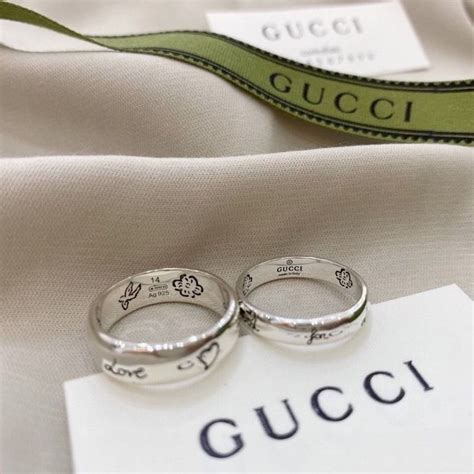 gucci ring plug|Gucci couple ring.